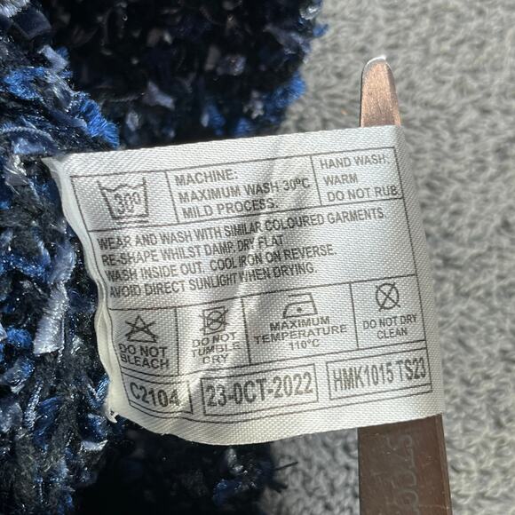 Honor Millburn Cardigan Sweater Womens Large 18-20 Blue Knit Button Front Career - Picture 7 of 9